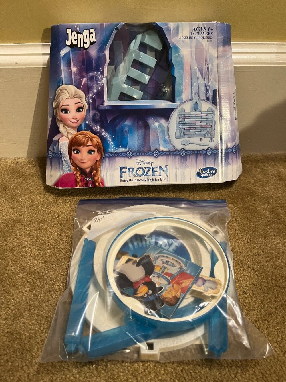 Jenga Frozen game & vintage Thin Ice gam